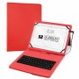 Custodia per Tablet e Tastiera Subblim SUB-KT1-USB002 10.1" Rosso Qwerty in Spagnolo QWERTY