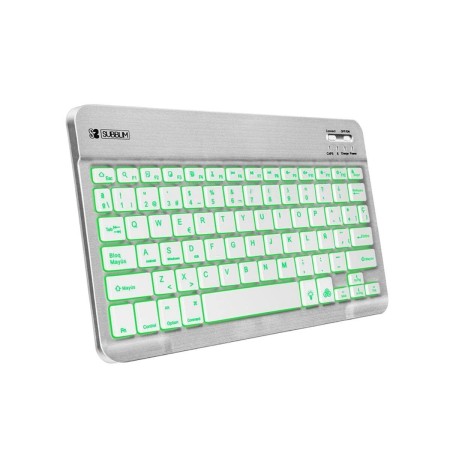 Tastiera Bluetooth Subblim SUB-KBT-SMBL30 Multicolore Argentato Qwerty in Spagnolo QWERTY