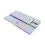 Tastiera per Giochi Newskill Gungnyr TKL Pro Ivory LED RGB Qwerty in Spagnolo Bianco