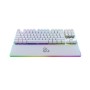 Tastiera per Giochi Newskill Gungnyr TKL Pro Ivory LED RGB Qwerty in Spagnolo Bianco