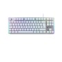 Tastiera per Giochi Newskill Gungnyr TKL Pro Ivory LED RGB Qwerty in Spagnolo Bianco