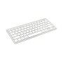 Tastiera Bluetooth Bluestork BS-KB-MICRO/BT/SP Bianco Argentato Qwerty in Spagnolo