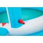 Bestway Piscina Gonfiabile per Bambini 2 Anelli Squalo Spruzzatore 163x127x92 cm +2 Anni Giardino 53157