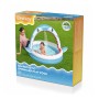 Bestway Piscina Gonfiabile per Bambini 2 Anelli Squalo Spruzzatore 163x127x92 cm +2 Anni Giardino 53157