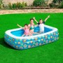 Bestway Piscina Gonfiabile 3 Camere Floreale 229x152x56 cm +6 Anni Giardino 54120