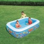 Bestway Piscina Gonfiabile 3 Camere Floreale 229x152x56 cm +6 Anni Giardino 54120