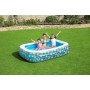 Bestway Piscina Gonfiabile 3 Camere Floreale 229x152x56 cm +6 Anni Giardino 54120