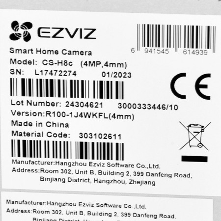 Videocamera di Sorveglianza Ezviz H8C