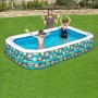 Bestway Piscina Gonfiabile 3 Camere Floreale 305x183x56 cm +6 Anni Giardino 54121