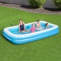 Bestway Piscina Gonfiabile 2 Camere Rettangolare 305x183x46 cm +3 Anni Giardino 54150