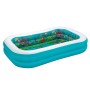 Bestway Piscina Gonfiabile 2 Camere Fondo 3D Marina con Accessori 262x175x51 cm +3 Anni Giardino 54177