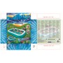 Bestway Piscina Gonfiabile 2 Camere Fondo 3D Marina con Accessori 262x175x51 cm +3 Anni Giardino 54177