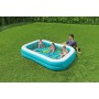 Bestway Piscina Gonfiabile 2 Camere Fondo 3D Marina con Accessori 262x175x51 cm +3 Anni Giardino 54177