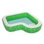 Bestway Piscina Gonfiabile 2 Camere Tropical 231x231x51 cm +6 Anni Giardino 54336