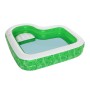 Bestway Piscina Gonfiabile 2 Camere Tropical 231x231x51 cm +6 Anni Giardino 54336