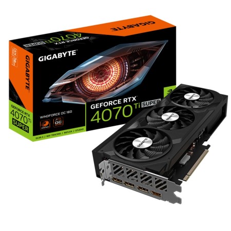 Scheda Grafica Gigabyte GV-N407TSWF3OC-16GD G10 GDDR6X GEFORCE RTX 4070 TI SUPER 16 GB