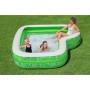 Bestway Piscina Gonfiabile 2 Camere Tropical 231x231x51 cm +6 Anni Giardino 54336