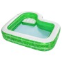 Bestway Piscina Gonfiabile 2 Camere Tropical 231x231x51 cm +6 Anni Giardino 54336