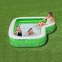 Bestway Piscina Gonfiabile 2 Camere Tropical 231x231x51 cm +6 Anni Giardino 54336