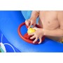 Bestway Piscina Gonfiabile Bambini Tetto Rimovibile Barca con Volante 213x155x132 cm +3 Anni Giardino 54370