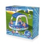 Bestway Piscina Gonfiabile Bambini Tetto Rimovibile Barca con Volante 213x155x132 cm +3 Anni Giardino 54370