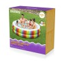 Bestway Piscina per Bambini 2 Anelli Arcobaleno 206x206x51 cm +6 Anni Giardino 54443