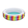 Bestway Piscina per Bambini 2 Anelli Arcobaleno 206x206x51 cm +6 Anni Giardino 54443