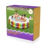 Bestway Piscina per Bambini 2 Anelli Arcobaleno 206x206x51 cm +6 Anni Giardino 54443