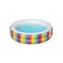 Bestway Piscina per Bambini 2 Anelli Arcobaleno 206x206x51 cm +6 Anni Giardino 54443