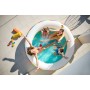 Bestway Piscina per Bambini 2 Anelli Arcobaleno 206x206x51 cm +6 Anni Giardino 54443