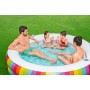 Bestway Piscina per Bambini 2 Anelli Arcobaleno 206x206x51 cm +6 Anni Giardino 54443