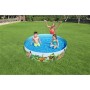 Bestway Piscina Rigida per Bambini PVC Dinosauri 183x38 cm +2 Anni Giardino 55022