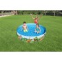 Bestway Piscina Rigida per Bambini PVC Dinosauri 183x38 cm +2 Anni Giardino 55022