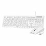 Tastiera e Mouse Subblim SUBKBC-CSSK02 Bianco Qwerty in Spagnolo QWERTY