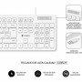 Tastiera e Mouse Subblim SUBKBC-CSSK02 Bianco Qwerty in Spagnolo QWERTY