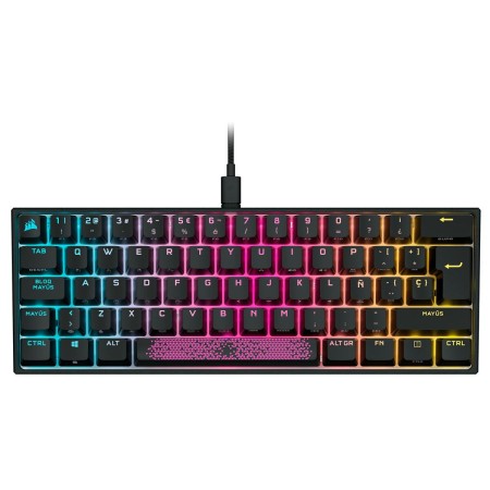 Tastiera per Giochi Corsair K65 Nero Qwerty in Spagnolo