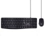 Tastiera e Mouse Ewent EW3006 Nero Qwerty in Spagnolo QWERTY