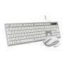 Tastiera e Mouse Subblim SUBKBC-CEKE60 Qwerty in Spagnolo Argentato