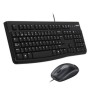 Tastiera e Mouse Logitech Desktop MK120 USB Nero Italiano