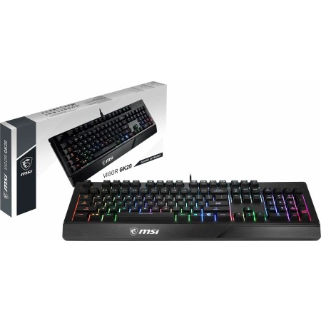 Tastiera per Giochi MSI Vigor GK20 Nero Qwerty in Spagnolo LED RGB