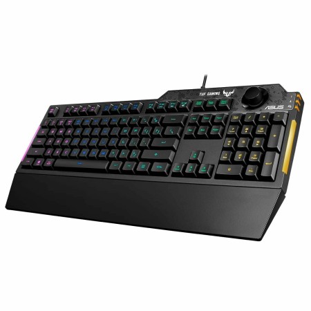 Tastiera per Giochi Asus TUF Gaming K1 Qwerty in Spagnolo Nero