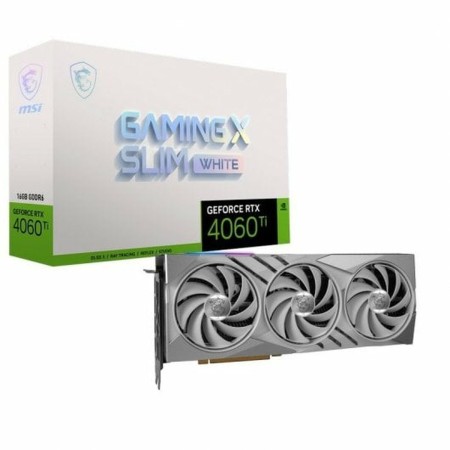 Scheda Grafica MSI GEFORCE RTX 4060 TI GAMING X SLIM WHITE 16G 16 GB RAM Geforce RTX 4060 Ti