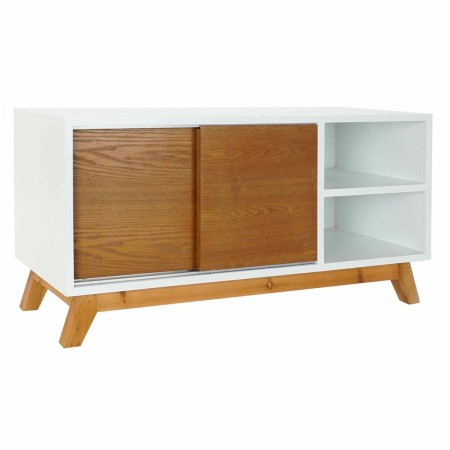 Mobile TV DKD Home Decor Bianco 100 x 40 x 50 cm Marrone Legno MDF