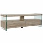 Mobile TV DKD Home Decor Naturale Vetro Temperato Legno MDF 140 x 40 x 47 cm