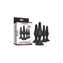 Plug Anale VSCNOVELTY Nero Silicone Set 4 Pezzi