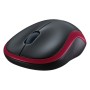 Mouse Ottico Wireless Logitech M185 RF 1000 dpi Rosso