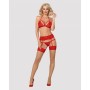 Set di Lingerie Obsessive 838-SEG-3 S/M Rosso S/M