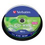 CD-RW Verbatim  10 Unità 700 MB 12x