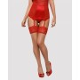 Calze con Reggicalze Obsessive Lovica stockings Rosso L/XL