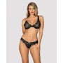 Set di Lingerie Obsessive Luvae Nero L/XL